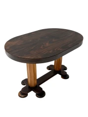 Art Deco Oval Center Table by Gebroeders Reens, 1930s